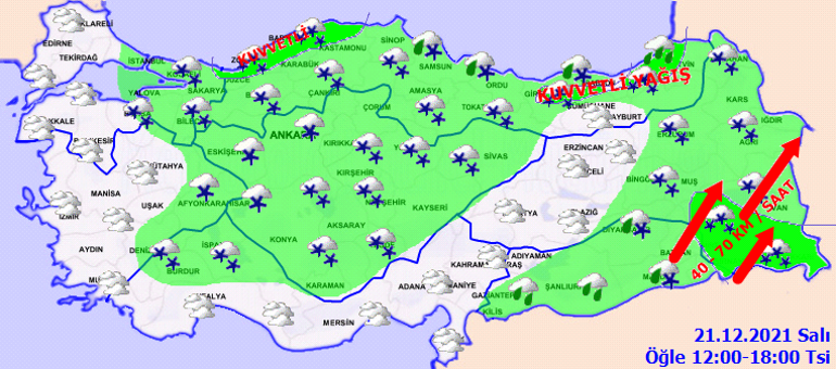 Son dakika: Meteorolojiden yeni hava durumu raporu Çok sayıda kente uyarı: Sağanak ve yoğun kar...