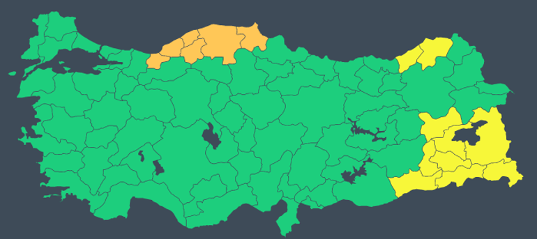 Son dakika: Meteorolojiden yeni hava durumu raporu Çok sayıda kente uyarı: Sağanak ve yoğun kar...