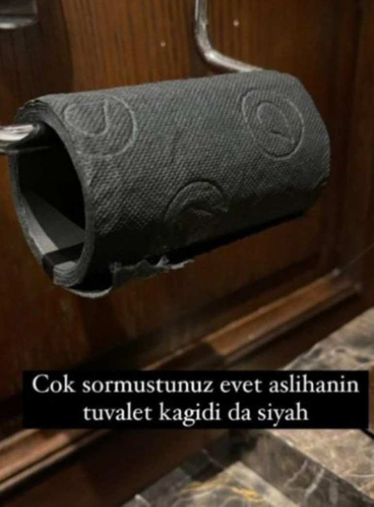 Aslıhan Doğan Turan, yurtdışından siyah tuvalet kağıdı getirtti