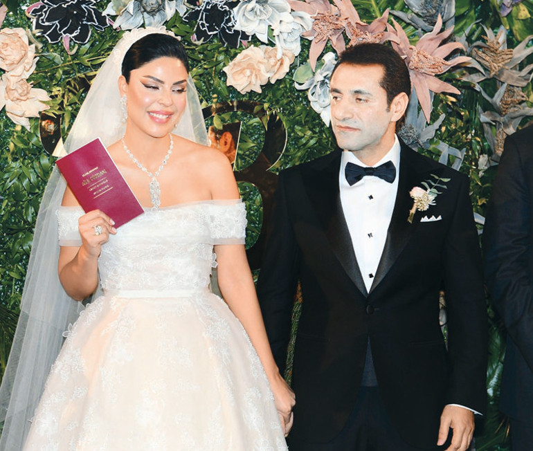 Ünlüleri buluşturan düğün: Bayram Yıldız ile  Tuğçe Kara evlendi