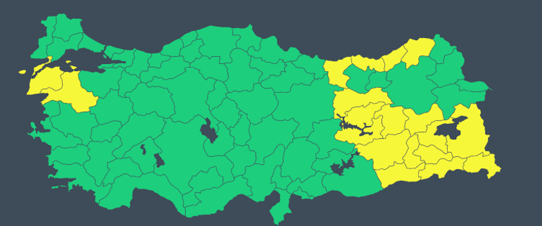 Son dakika... Meteorolojiden yoğun kar uyarısı 19 kentte sarı kodlu alarm