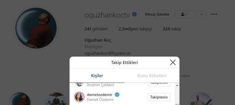 Demet Özdemir, Oğuzhan Koçu hayatından çıkardı