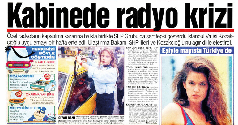 Siyah bantlı radyo eylemi