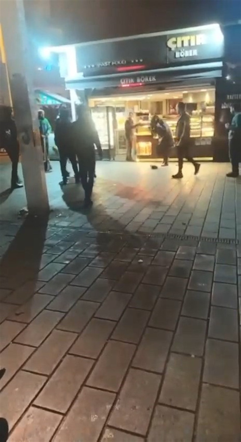 Taksimde trans bireyin darbedildiği anlar kamerada