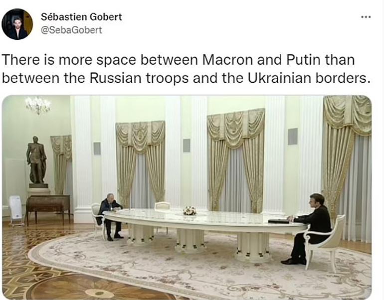 Putin-Macron görüşmesi sosyal medyayı salladı