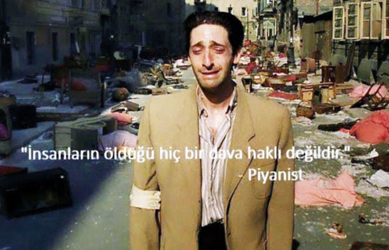 Ünlülerden Savaşa hayır mesajları