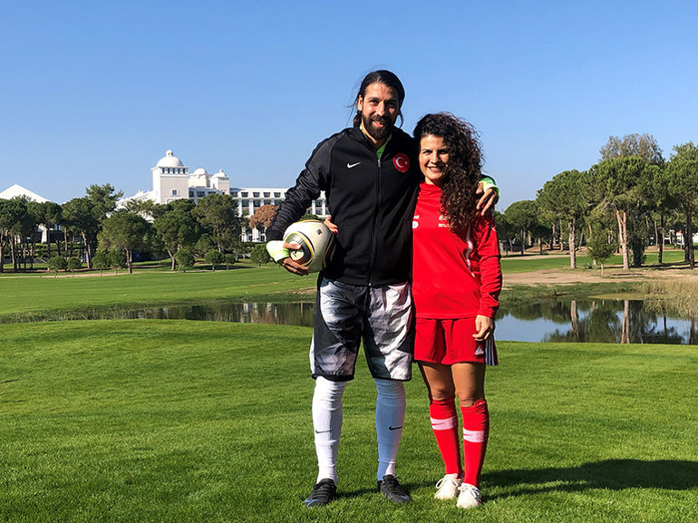 Bilgin Defterli’nin ‘futgolf’ heyecanı