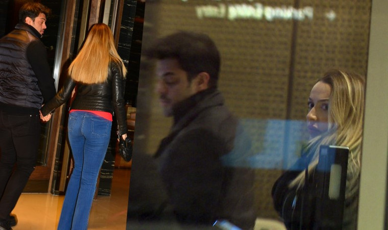 Şaşkın aşıklar Hadise ve Mehmet Dinçerler Kuruçeşmede...