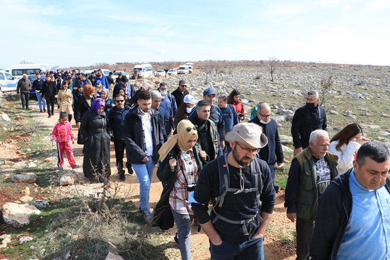 Halfeti Koku Festivalinde Mezopotamya sümbülü için 6 kilometre yürüdüler