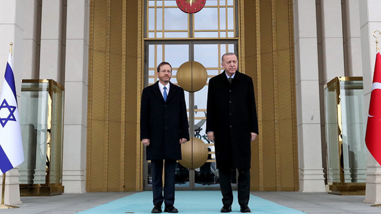 14 yıl sonra ilk... İsrail Cumhurbaşkanı Isaac Herzog Ankarada