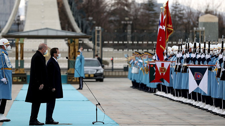 14 yıl sonra ilk... İsrail Cumhurbaşkanı Isaac Herzog Ankarada
