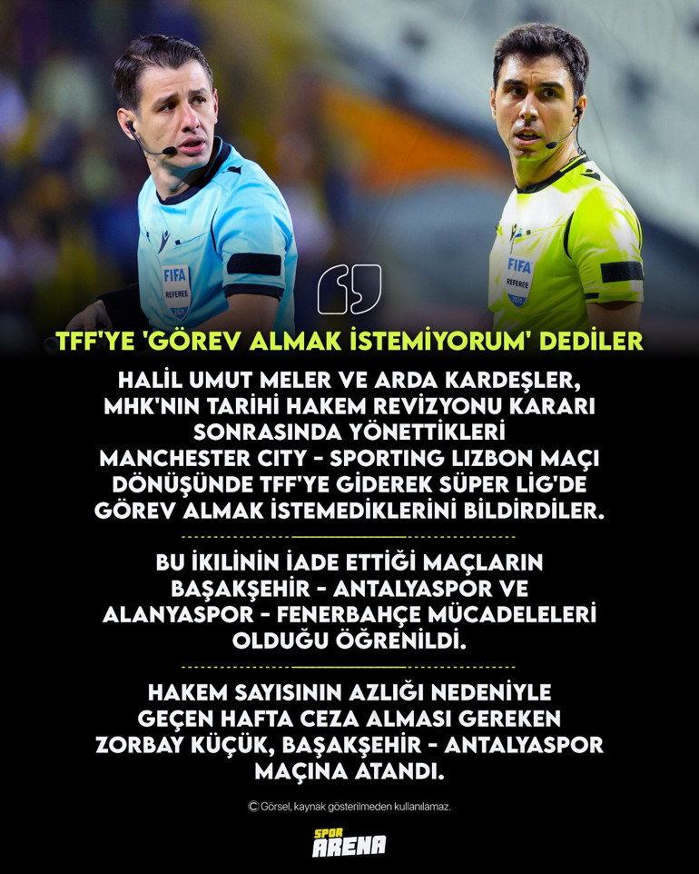 Halil Umut Meler ve Arda Kardeşlerden MHKye şok Maçları iade ettiler