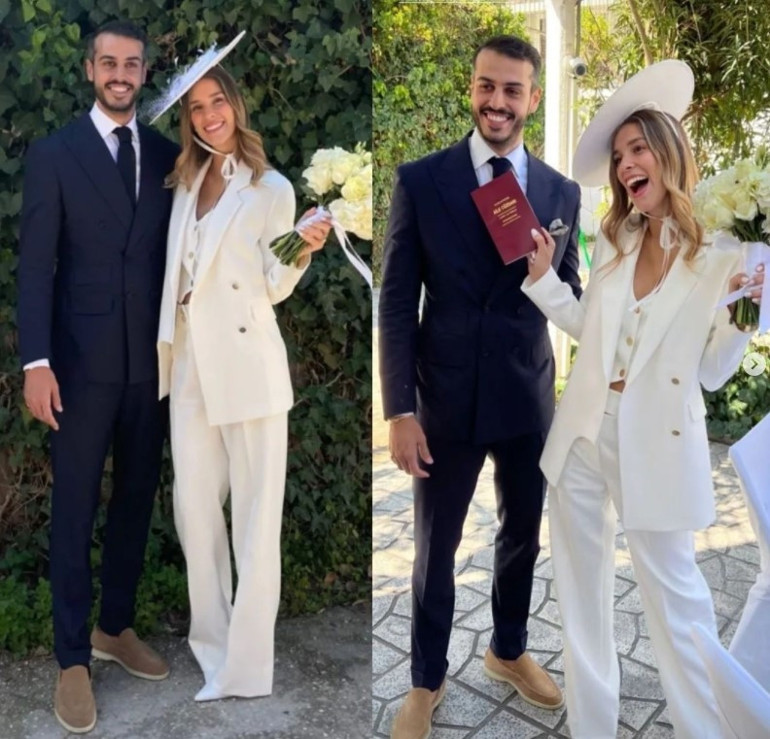 Dila Tarkan ve Dağhan Doğruer, Yunanistanda evlendi