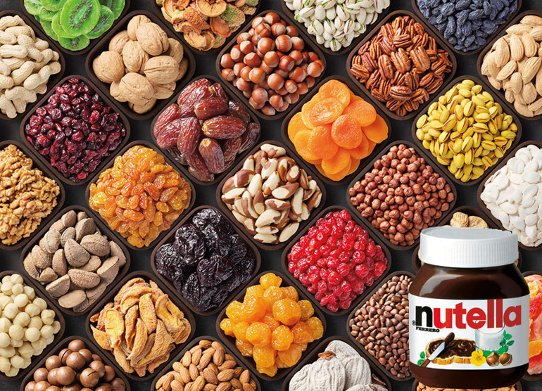 Bu da benim dörtlüm: İncir, ceviz, kayısı ve maalesef Nutella