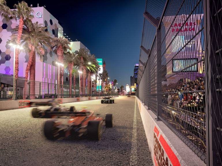 Formula 1e yeni cadde pisti Las Vegas Grand Prixsi resmen açıklandı