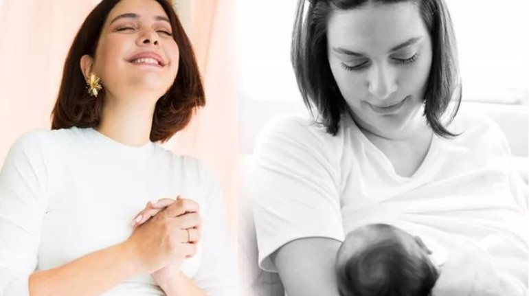 Ünlü çifti çocuk heyecanı sardı... Taner Ölmez bebeğin ismini açıkladı