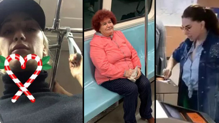 Toplu taşımada ünlü var