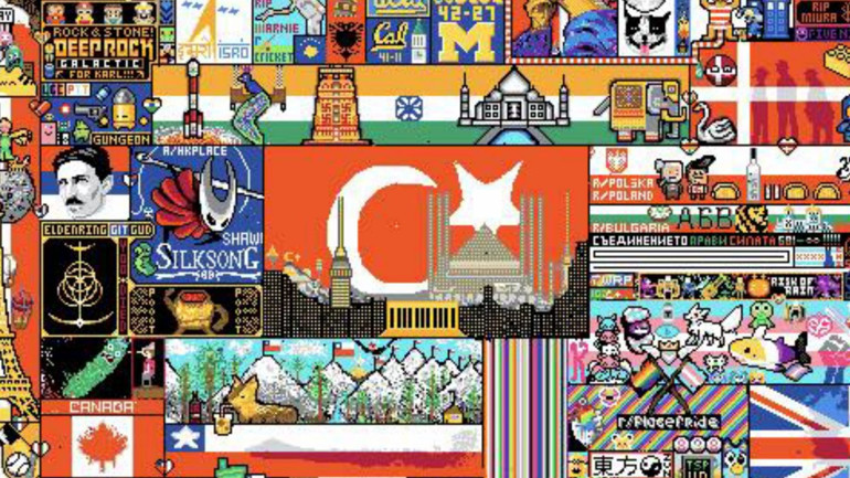 Milyonlarca kişi katıldı... Reddit R Place uygulamasına Türk damgası