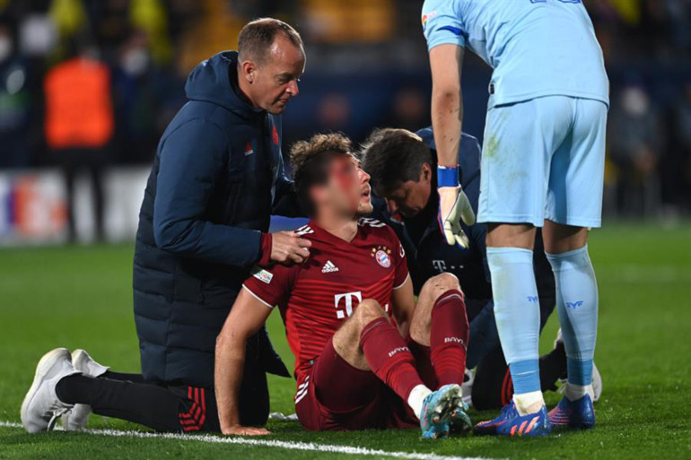 Son Dakika: Villarreal - Bayern Münih maçına Leon Goretzkanın pozisyonu damga vurdu Yüzü kanlar içinde kaldı ama...