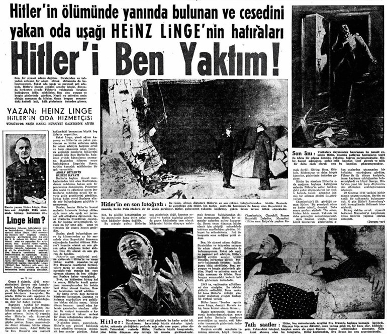 Hitler’in son 10 gününü uşağı anlattı