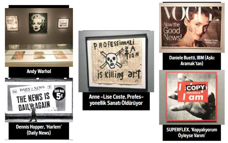 Sanat eserine dönüşen gazete