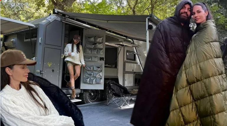 Boğaçın karavanı... Huzuru doğada buldu