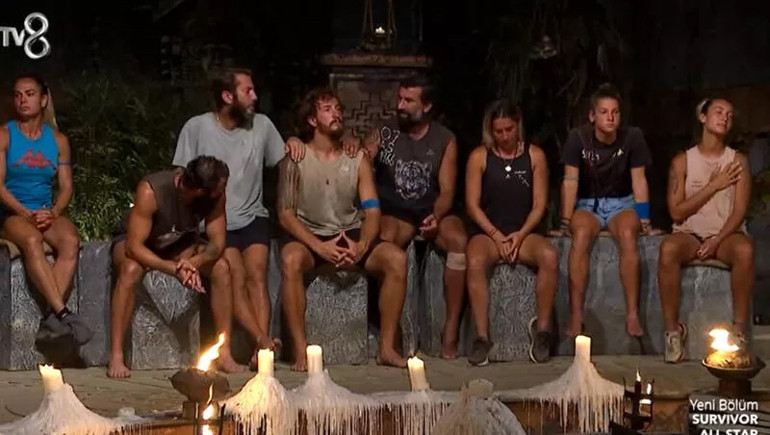 Evrim, Nisa, Berkan, Seda, Ogeday ve Hikmet potaya çıktı... Elenen isim şoke etti Survivor All Starda gözyaşları sel oldu