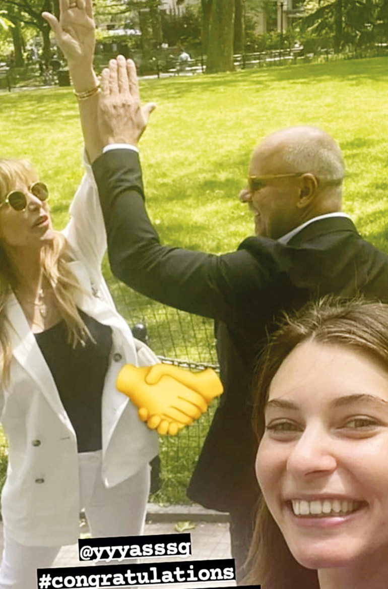 Mehmet Germiyanlıgil ve Elif Dürüst’ün mezuniyet sevinci... Sanat hayatına New York’ta devam edecek