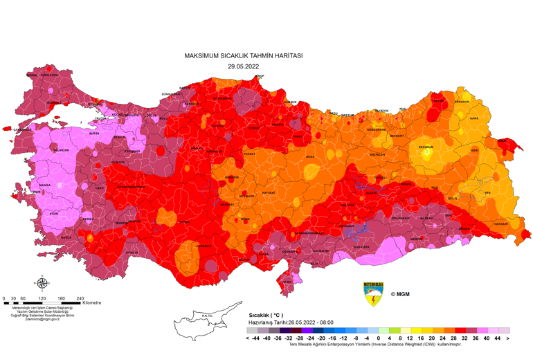 Son dakika... Meteoroloji sıcaklık haritasını paylaştı Aşırı sıcak hava uyarısı: Hafta sonuna dikkat