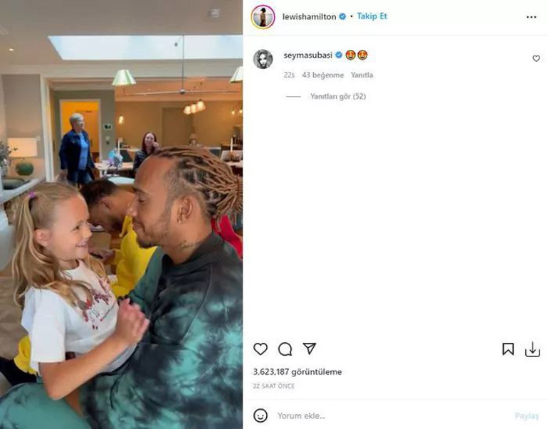 Şeyma Subaşından Lewis Hamiltona dikkat çeken yorum