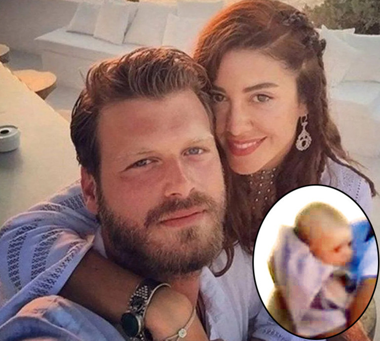 Kıvanç Tatlıtuğ ile Başak Dizerin oğulları Kurt Efe ilk kez görüntülendi