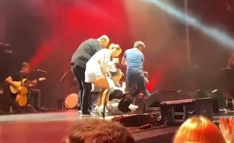 Talihsiz kaza... Serdar Ortaç bir anda yere kapaklandı