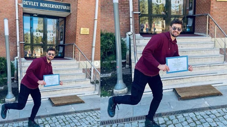 Ünlü oyuncu kep attı