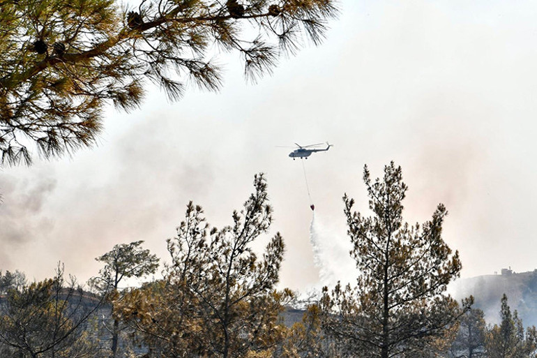 Son dakika: Marmaris’te orman yangınında son durum Cumhurbaşkanı Erdoğan helikopterle inceleme yaptı