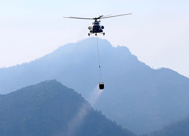 Son dakika: Marmaris’te orman yangınında son durum Cumhurbaşkanı Erdoğan helikopterle inceleme yaptı