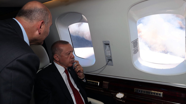 Son dakika: Marmaris’te orman yangınında son durum Cumhurbaşkanı Erdoğan helikopterle inceleme yaptı