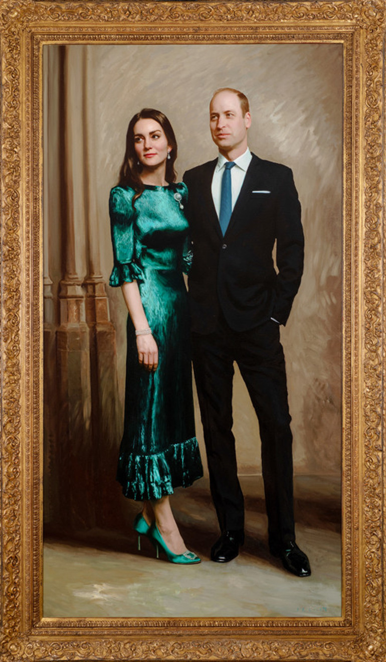 Kate ile William ilk kez: Kral ve kraliçe portresi