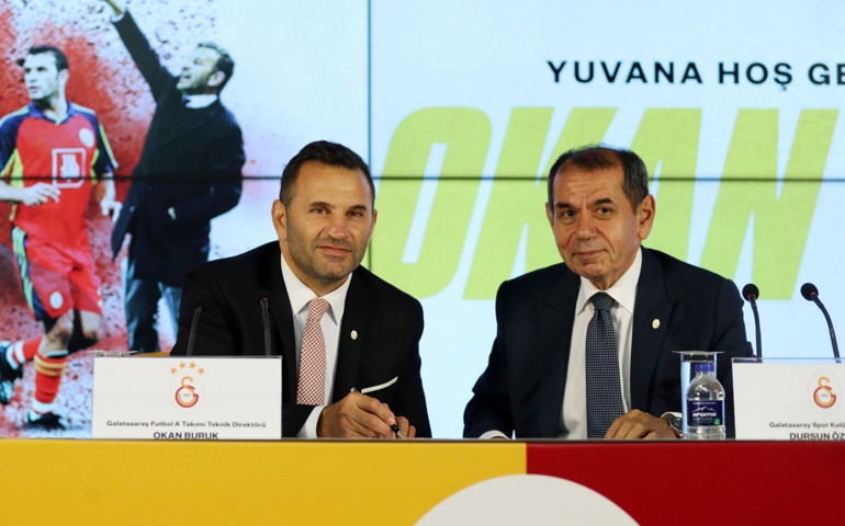 Son dakika: Galatasarayda Okan Buruktan imza töreninde Fatih Terim sözleri Dursun Özbekten transfer açıklaması...