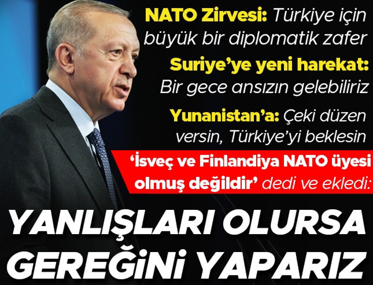 Son dakika: Cumhurbaşkanı Erdoğandan Yunanistan açıklaması: İhlaller devam ederse bize düşeni yaparız