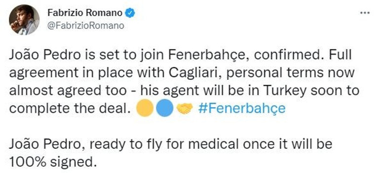 Son dakika: Fenerbahçe ve Galatasarayın Joao Pedro yarışı Fiyat yükseldi, anlaşma bozuldu, Fenerbahçe bitiriyor...