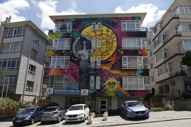 Binalar tuvale dönüşüyor