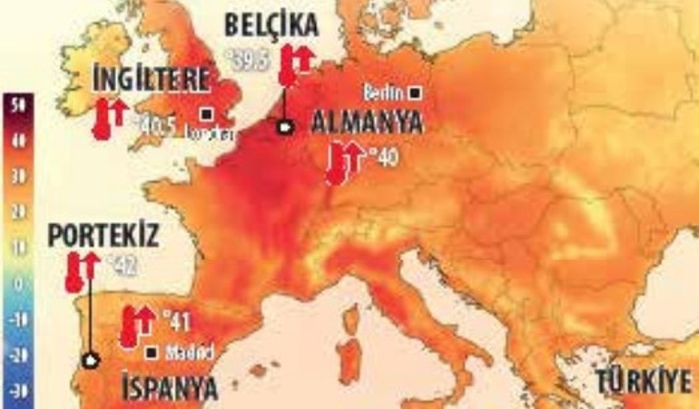 Avrupa kıyamet sıcakları ile kavruluyor... Sıra Türkiyede mi