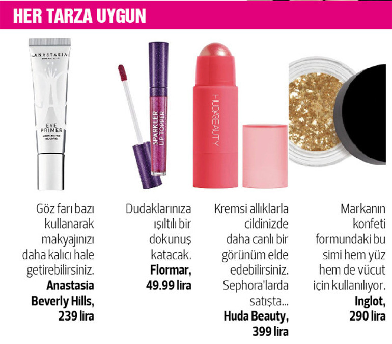 Biraz renk, biraz ışıltı, bol bol sim