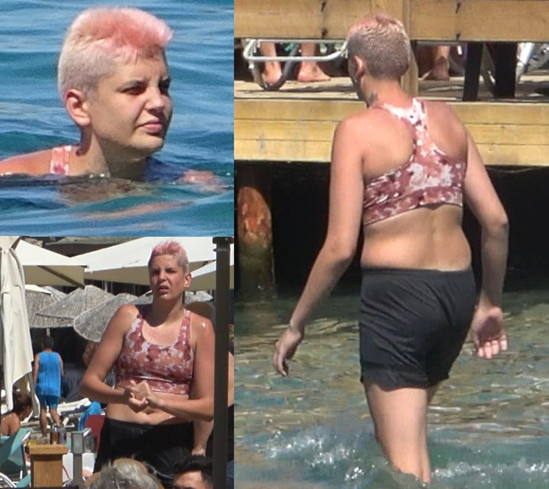 İskelede romantizm Ünlü çift tatile çıktı...