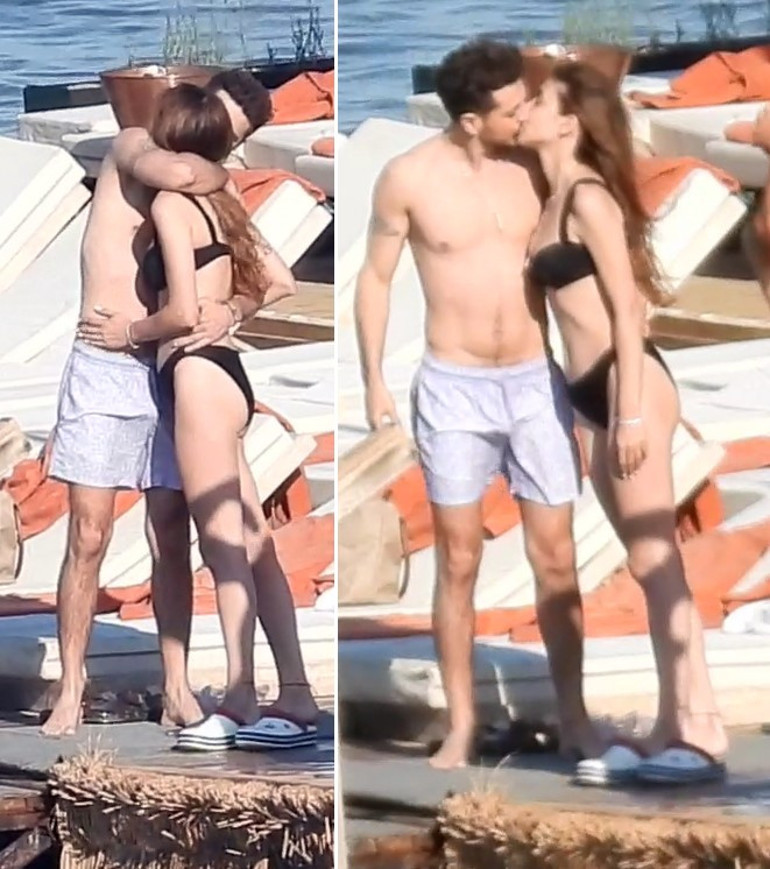 İskelede romantizm Ünlü çift tatile çıktı...