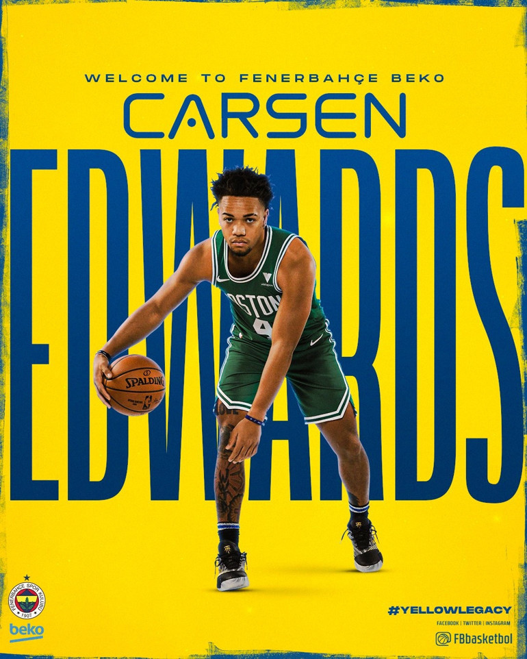 Son dakika: Fenerbahçe Beko, Carsen Edwards transferini açıkladı