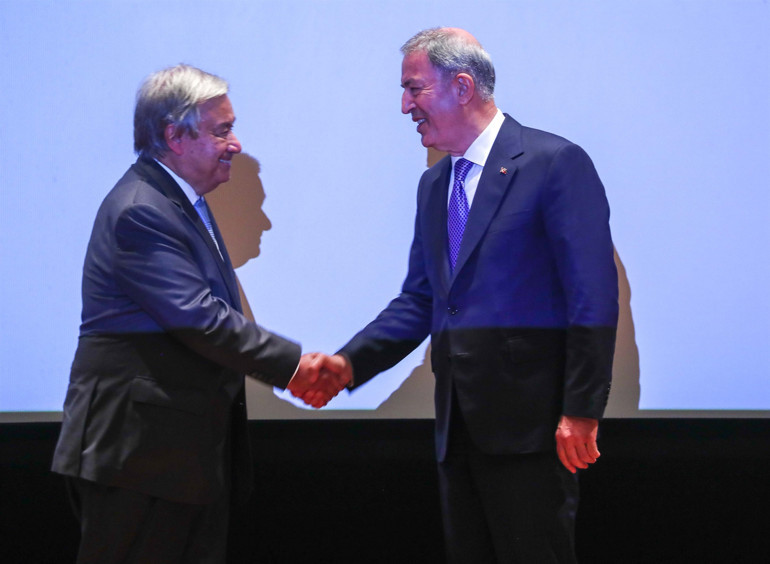 Bakan Akar ile BM Genel Sekreteri Guterresten önemli açıklamalar