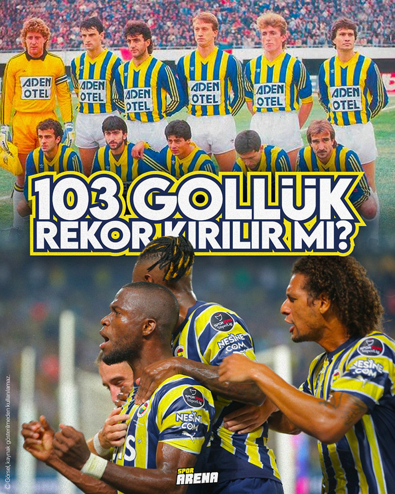 Fenerbahçe 103 gollük tarihi rekoru kırar mı Çılgın ortalama, ilginç tesadüf...