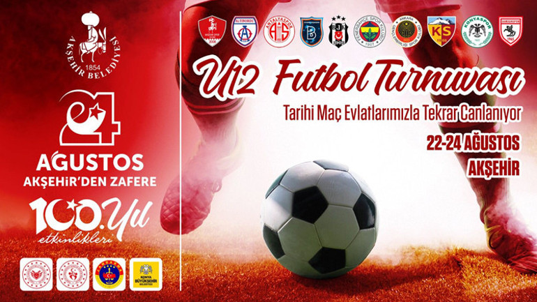 Akşehir Onur Gününü etkinlikleri çerçevesinde U12 Futbol Turnuvası düzenlenecek