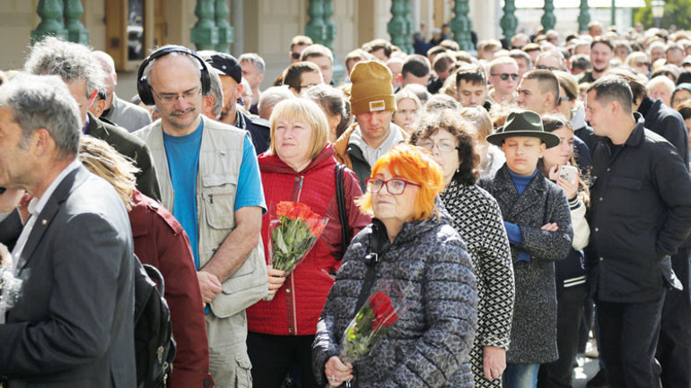 Gorbaçov için Putin’siz tören